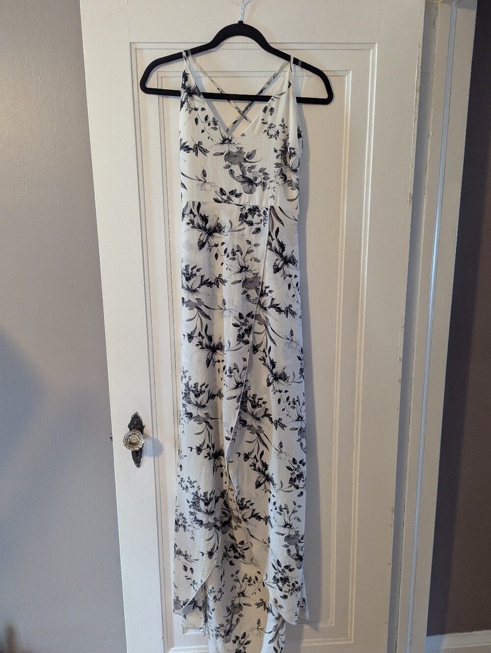 Yaya & Co black and white floral dress